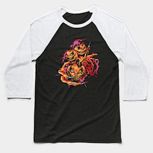 Hellowen of Pumpkin Horror Baseball T-Shirt